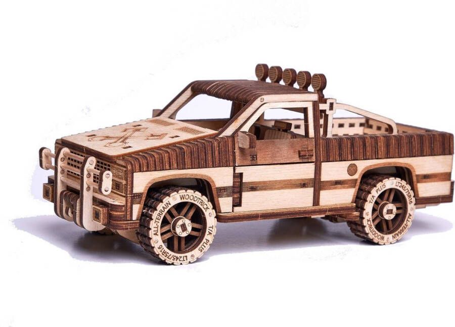 Wood Trick Pick-up Truck WT-1500 Houten Modelbouw