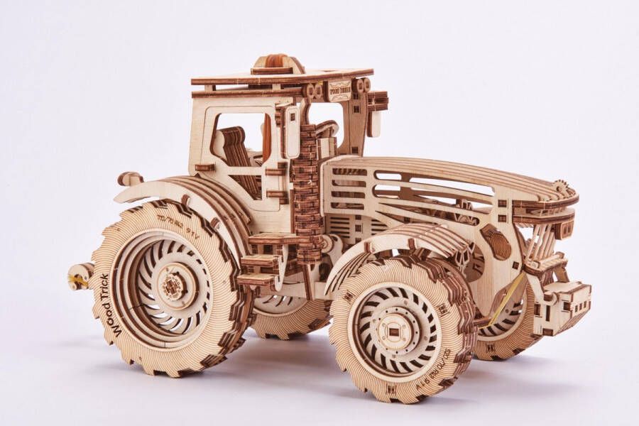 Wood Trick WoodTrick – Modelbouw 3D houten puzzel – Tractor (WDTK006) – 401 stuks Geen lijm noch verf nodig!