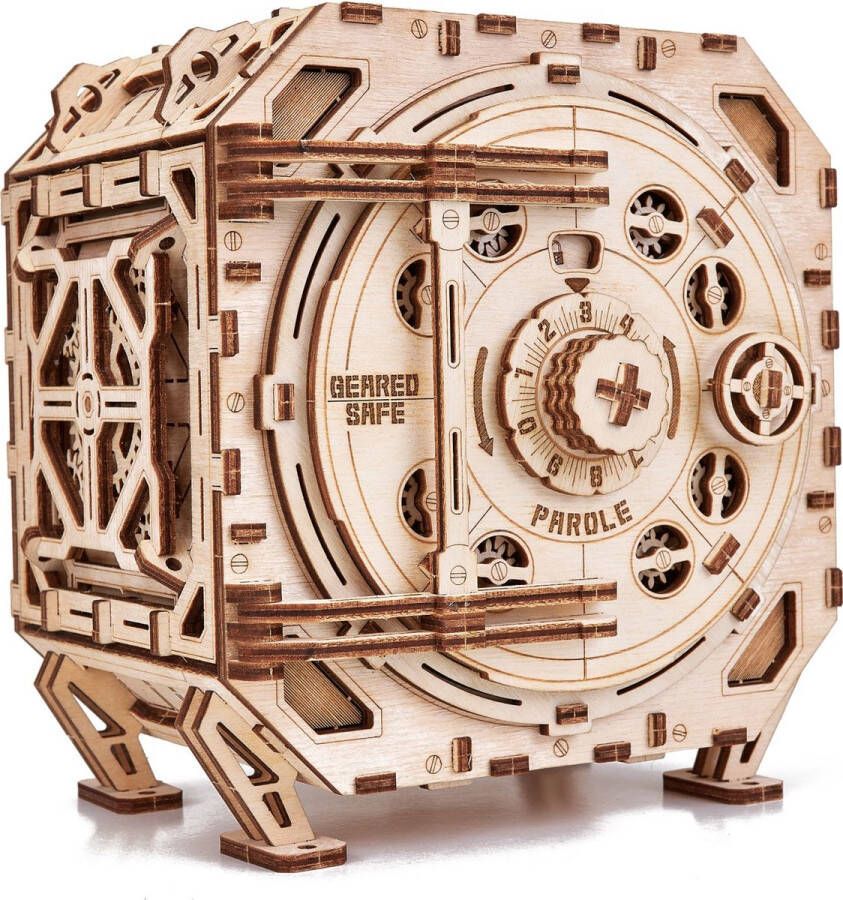 Wood Trick WoodTrick – Modelbouw 3D houten puzzel – Geared safe (WDTK037) – 259 stuks Geen lijm noch verf nodig!