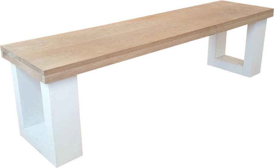 Wood4You Bank New England Eikenhout Zitbankje 130 Cm Parkbank Zitbank Bank Tuinbank Hout