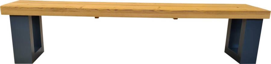 Wood4you Bankje New England Roasted wood 140Lx40Hx38D cm