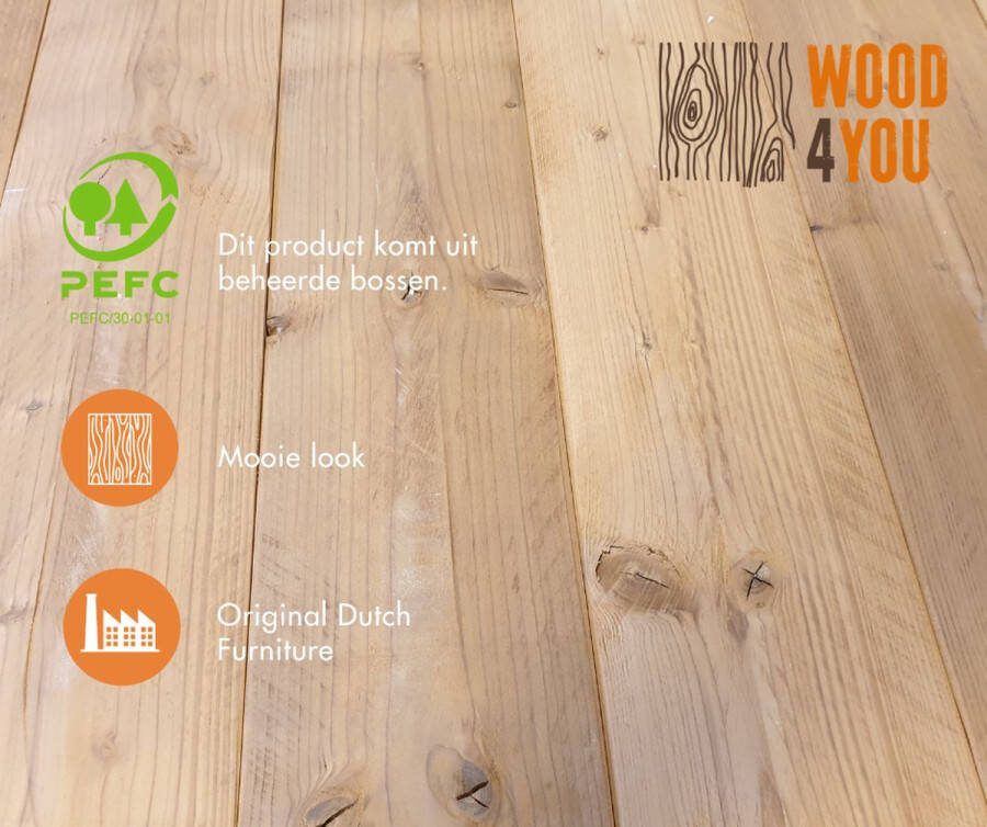Wood4you Bankje New England Roasted wood 140Lx40Hx38D cm