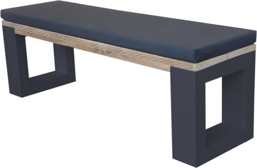 Wood4you Bankje New Orleans incl kussen zitbankje 120 cm
