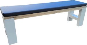 Wood4you Bankje Seattle 170Lx40Hx38D cm wit incl kussen