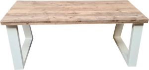Wood4you Bureau Vancouver Steigerhout 150lx70dx75h Wit