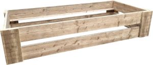 Wood4you Eenpersoonsbed Krijn steigerhout Montagepakket 206Lx43Hx96D cm