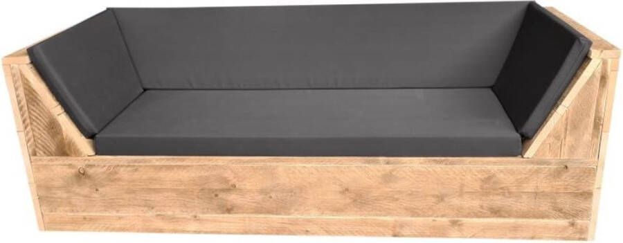 Wood4you loungebank Phoenix Steigerhout 190Lx70Hx80D cm strak