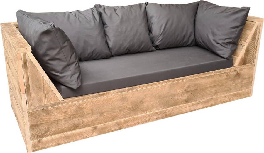 Wood4you loungebank Phoenix Steigerhout 200Lx70Hx80D cm plof