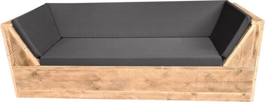 Wood4you loungebank Phoenix Steigerhout 210Lx70Hx80D cm plof