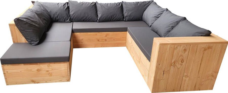 Wood4you Loungeset 14 douglas incl kussens 200 cm 250 cm 200 cm