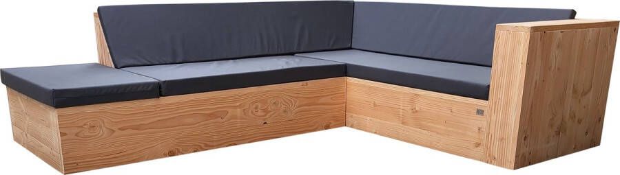 Wood4you Loungeset 7 douglashout 200x240 cm incl strakke kussens