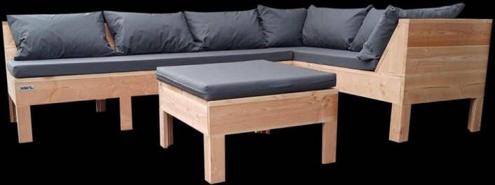 Wood4you Loungeset 9 Douglas 200x230 cm incl kussens GL-opstelling