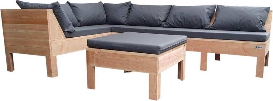 Wood4you Loungeset 9 Douglas 200x230 Cm Incl Kussens Gl-opstelling