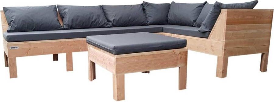 Wood4you Loungeset 9 Douglas 200x230 cm incl kussens GL-opstelling