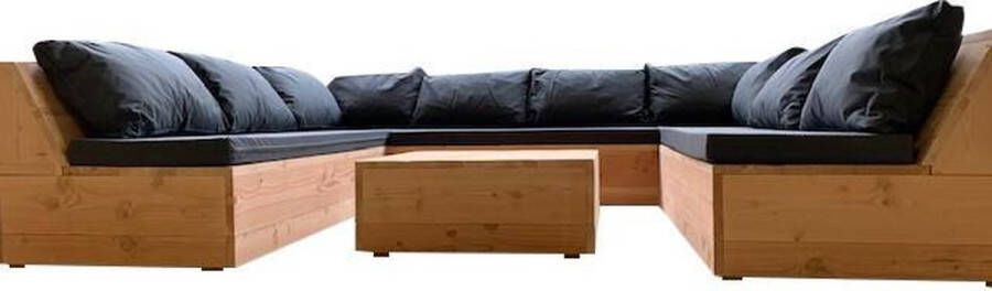 Wood4you Loungeset Douglas Denver incl kussens 250 cm 250 cm 250 cm