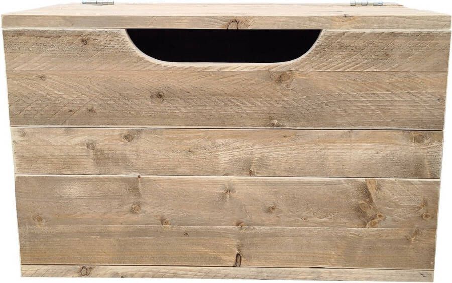 Wood4you Speelgoedkist Steigerhout kickl (90 50 50) opbergkist dekenkist