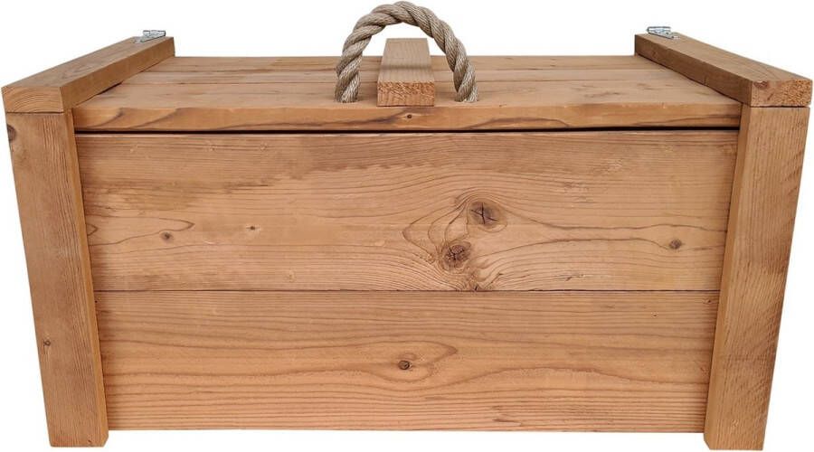 Wood4you Speelgoedkist Army Roasted wood 70Lx44Hx50D cm