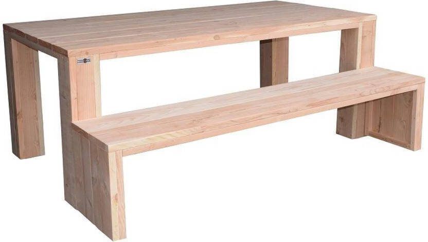 Wood4you Tuinbank Amsterdam steigerhout 180Lx49Hx38D cm incl kussen