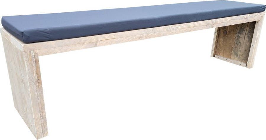 Wood4you Tuinbank Amsterdam steigerhout 120Lx49Hx38D cm incl kussen