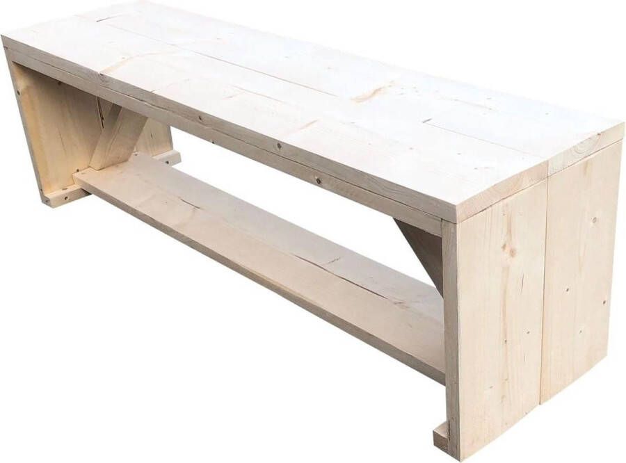 Wood4You Tuinbank Nick Vurenhout 130 Cm Parkbank Zitbank Bank Tuinbank Hout