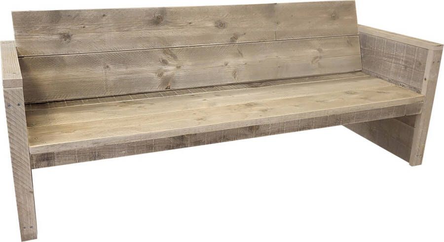 Wood4You Loungebank Vlieland Diy Bouwpakket Steigerhout 175x72x57 Cm Tuinbank