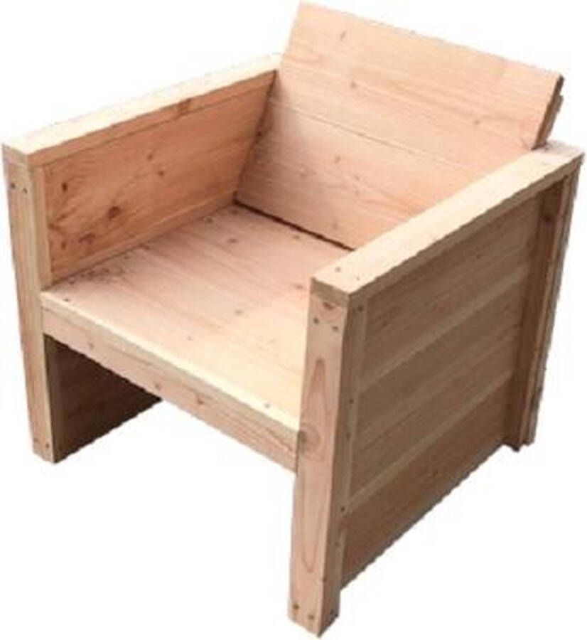 Wood4you Tuinstoel Vlieland Douglas Bouwpakket 65Lx72Hx57D 100cm