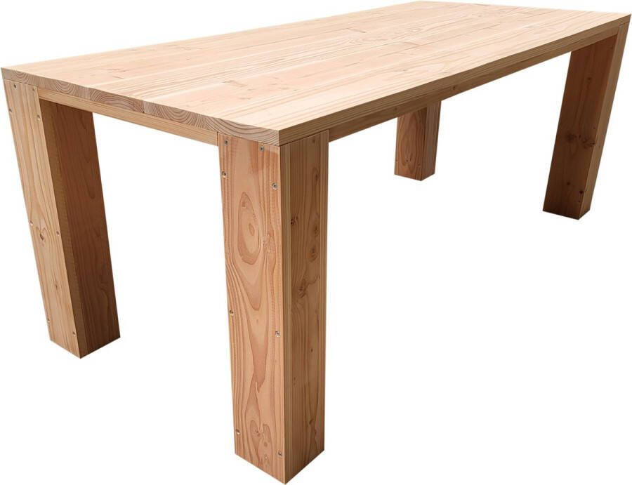 Wood4you vierkante tuintafel Douglashout 200Lx78Hx200D cm