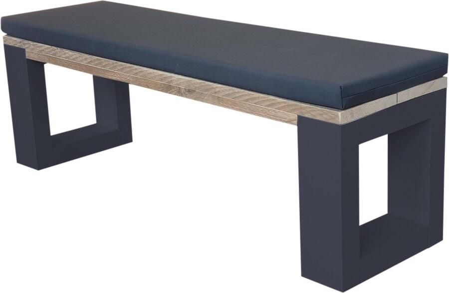 Wood4you Bankje New Orleans incl kussen zitbankje 160 cm