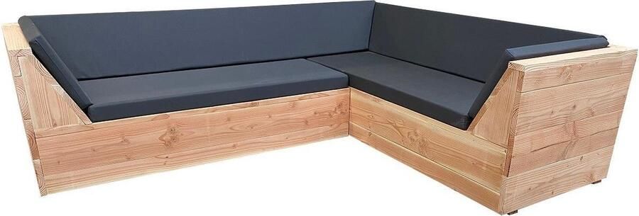 Wood4You Loungeset 6 Douglashout Incl Strakke Kussens Lvorm 250cm