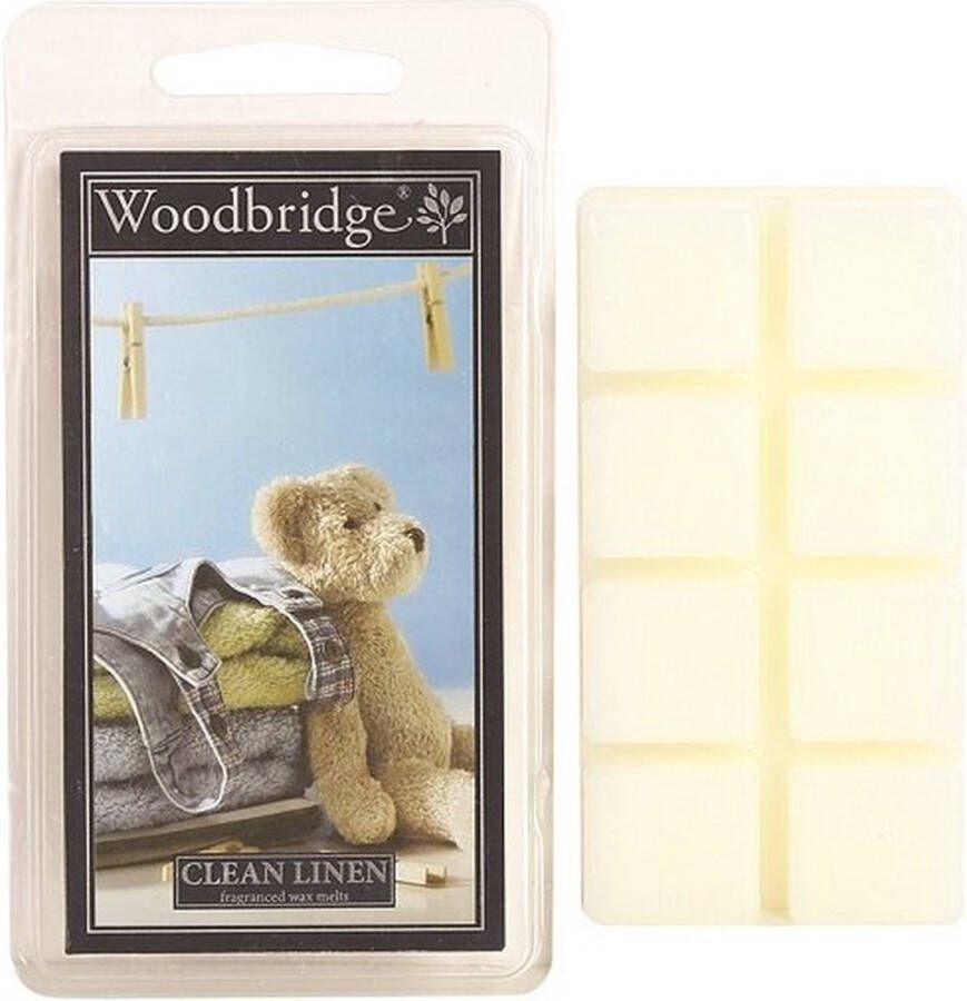 Woodbridge wax melts clean linen voor waxbrander oliebrander geurbrander