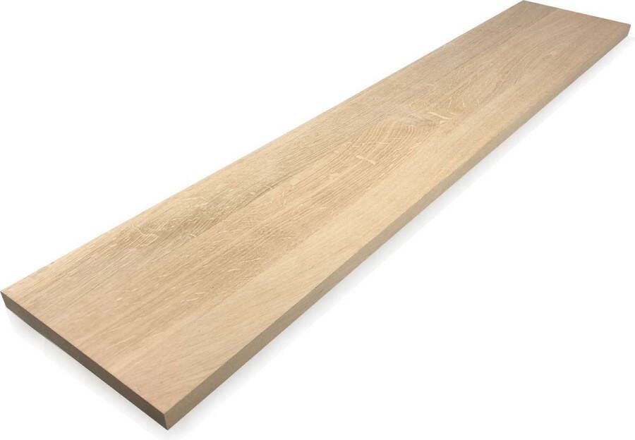 WOODBROTHERS Eiken plank 220 x 40 cm 18 mm Eiken plank Eikenhouten plank Kastplank Meubelplaat Timmerpaneel