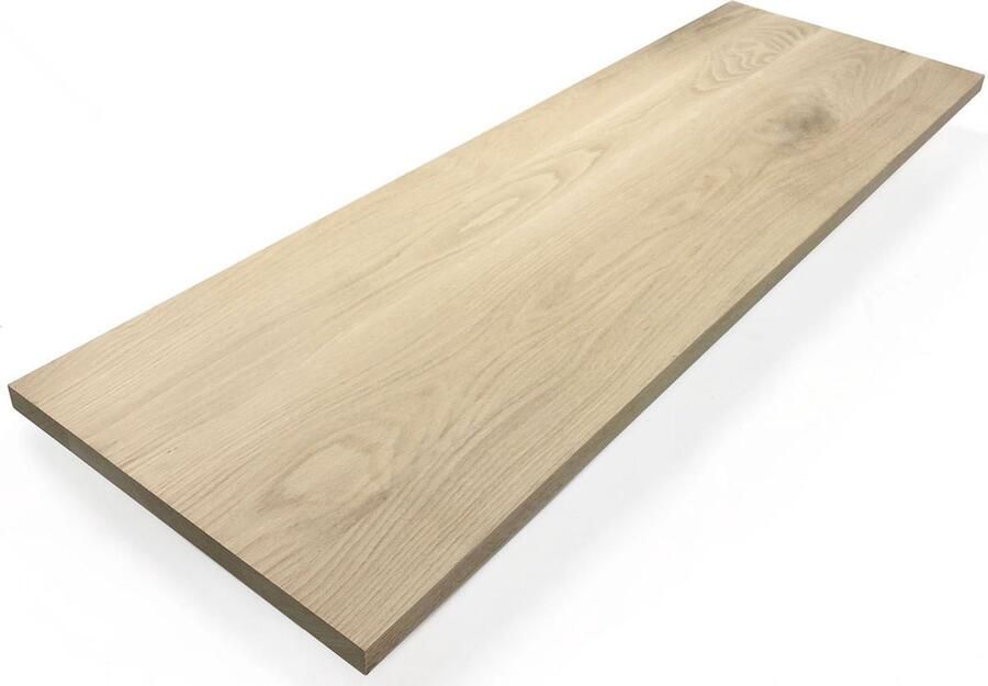 WOODBROTHERS Eiken plank 220 x 50 cm 25 mm Eiken plank Eikenhouten plank Kastplank Meubelplaat Timmerpaneel