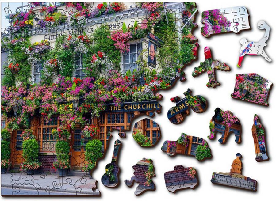 Wooden City London pub (300 stukjes) houten puzzel
