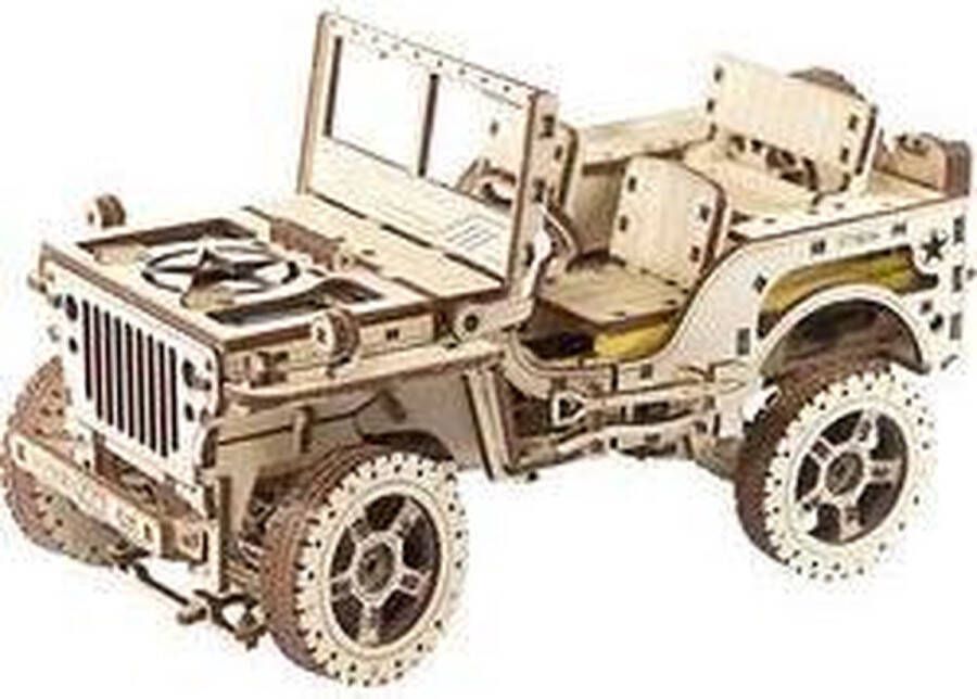 Wooden City 4x4 Jeep Houten Modelbouw