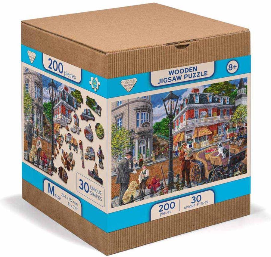 Wooden City Wooden.City houten legpuzzel 200 stukjes Main Street