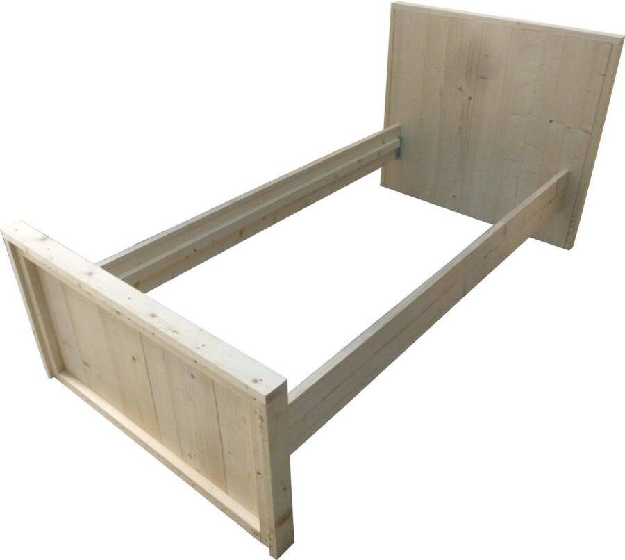 Woodkit.nl Eenpersoonsbed van steigerhout bouwpakket