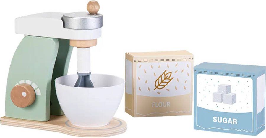 Wood'n Buddy Houten Speelgoed Keukenmachine Set Montessori Speelgoed Stimulerend voor de Motoriek