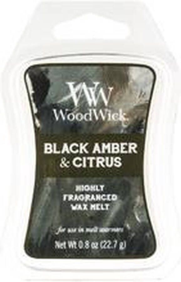 Woodwick Black Amber & Citrus Wax Melt (black Amber And Citrus) Scented Wax 22.7g