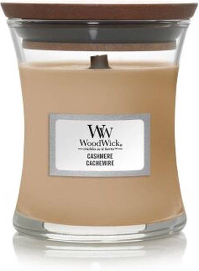 WoodWick Geurkaars Mini Cashmere 8 cm | ø 7 cm