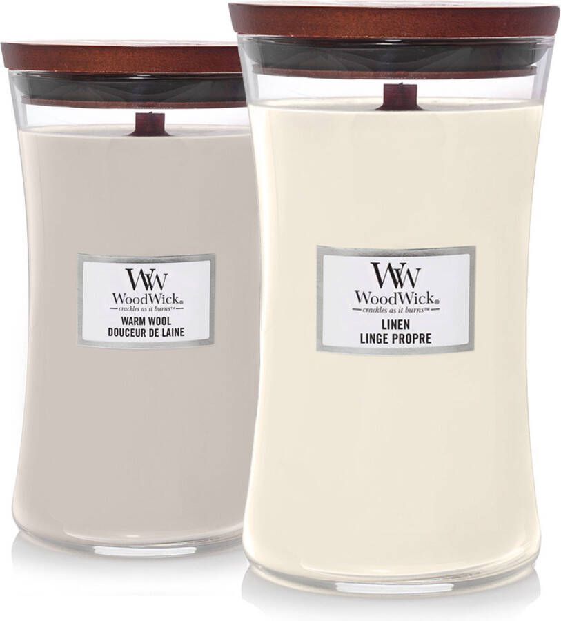 Woodwick Dual Delights Hourglass Set 2 Large Candles