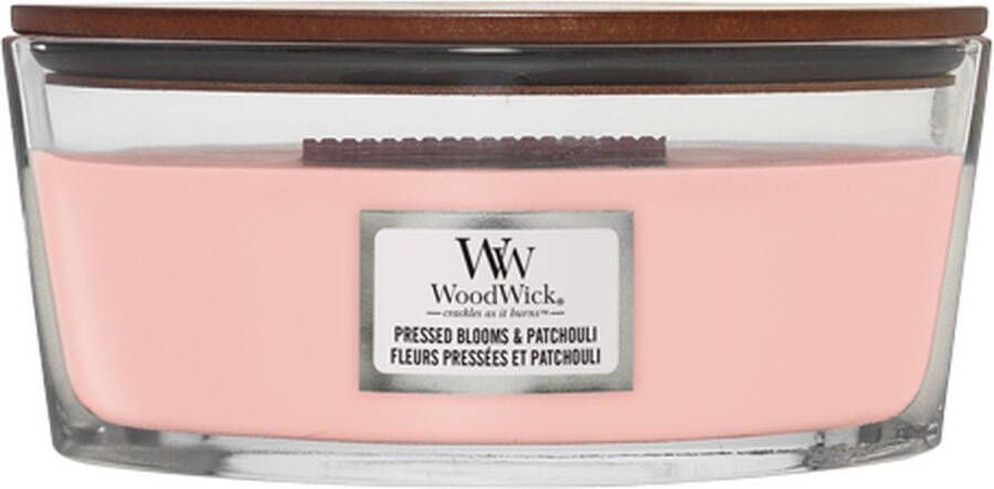 Woodwick Geurkaars Ellipse Pressed Blooms & Patchouli 9 cm 19 cm