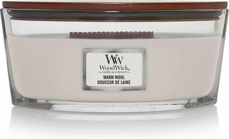 Woodwick Geurkaars Ellipse Warm Wool 9 cm 19 cm