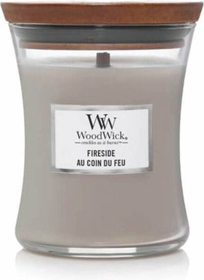 Woodwick Geurkaars Mini Fireside 8 cm ø 7 cm