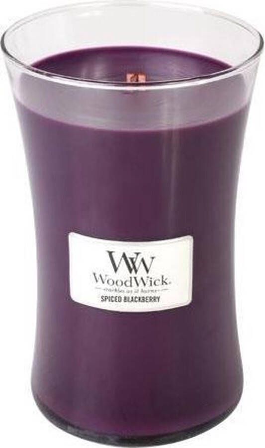 Woodwick Geurkaars Large Spiced Blackberry 18 cm ø 10 cm