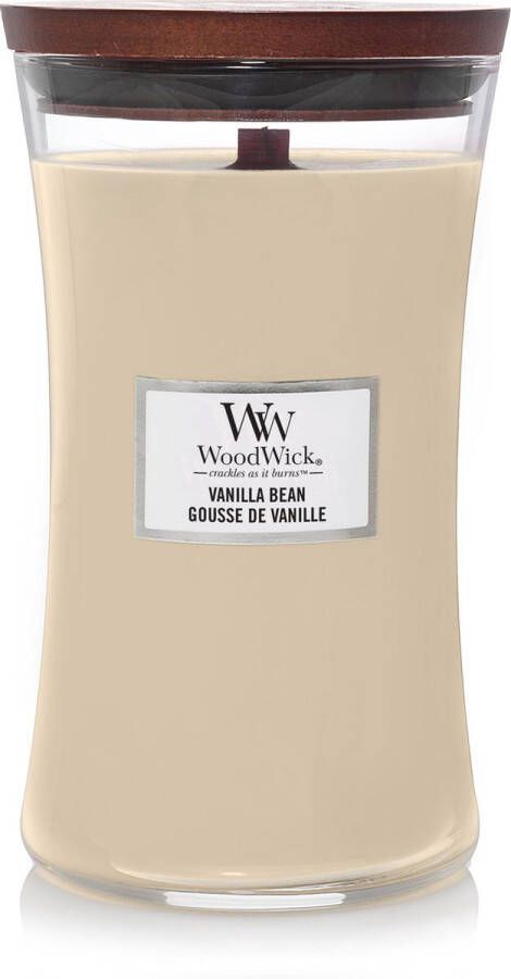 Merkloos Sans marque Woodwick Hourglass Large Geurkaars Vanilla Bean