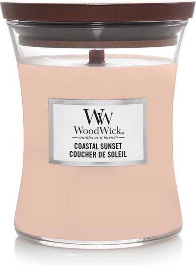 Woodwick Geurkaars Medium Coastal Sunset 11 cm ø 10 cm