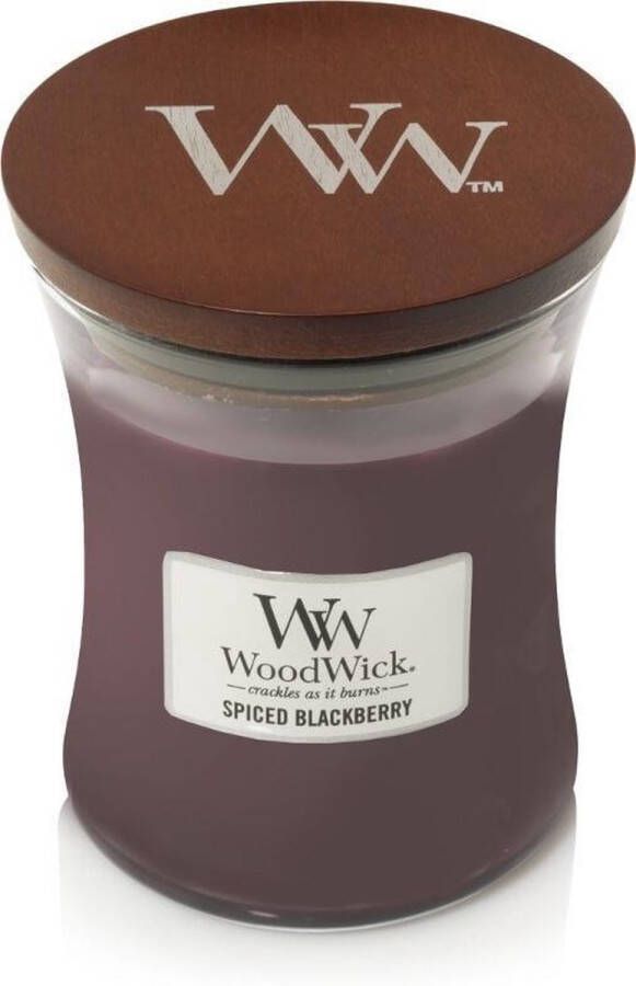 Woodwick Geurkaars Medium Spiced Blackberry 11 cm ø 10 cm
