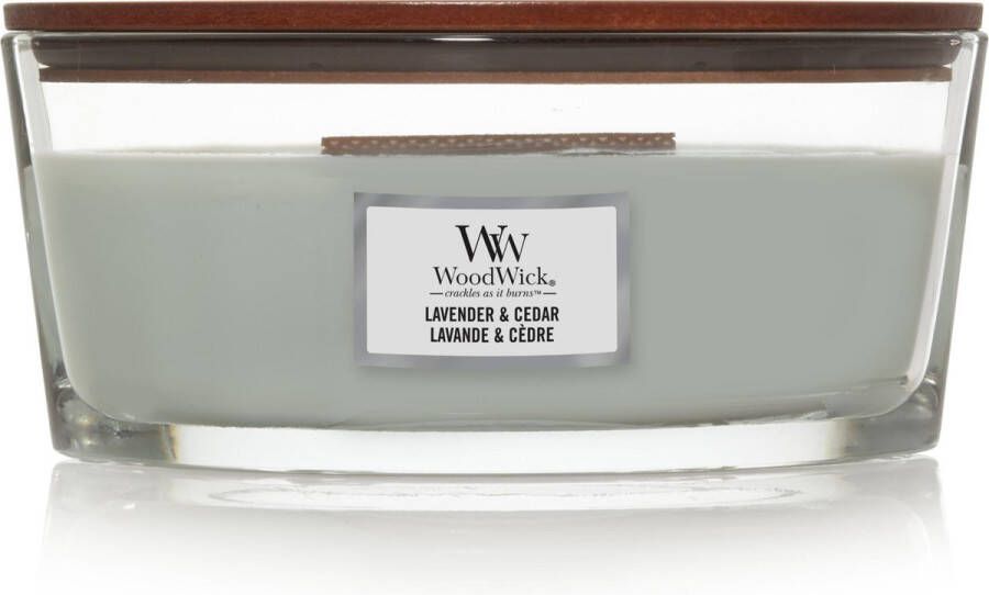 Woodwick Heartwick Flame Ellipse ​​​​​​​Lavender & Cedar