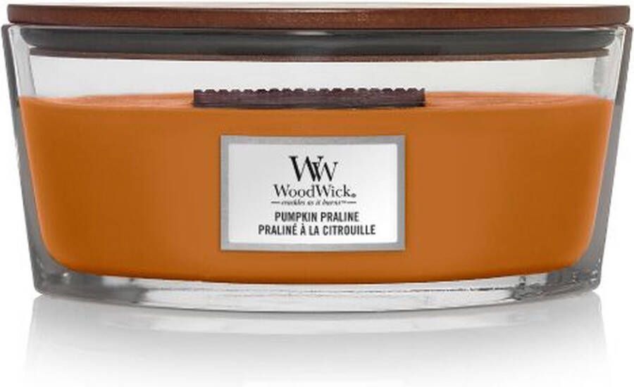 Woodwick Pumpkin Praline Ellipse Candle