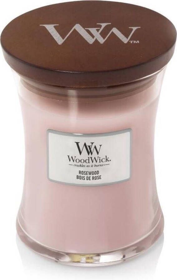 Woodwick Geurkaars Medium Rosewood 11 cm ø 10 cm